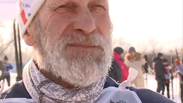 "Лыжня России" в Красноярске смотреть онлайн