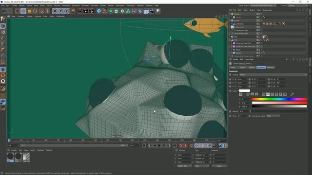 Fields + Hair Cinema 4D Tutorial: Sea Anemone смотреть онлайн