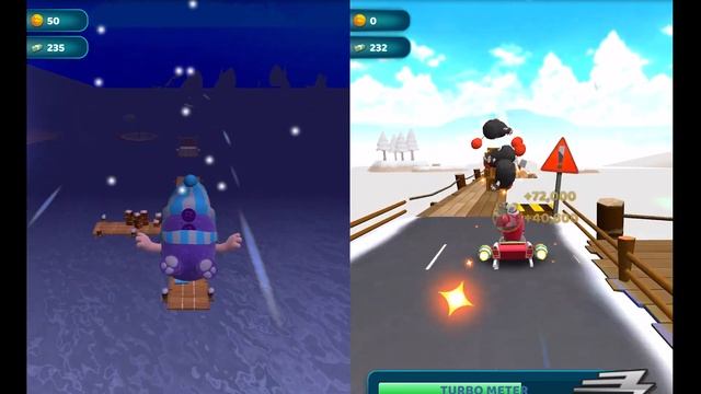 Oddbods Turbo Run Santa vs Christmas Jeff - GamePlay смотреть онлайн