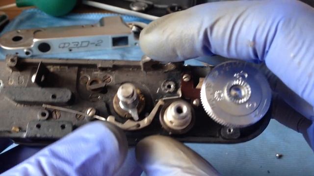 FED 2 service, shutter curtain replacement смотреть онлайн