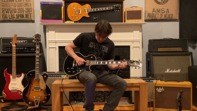 2021 Gibson 1968 Les Paul Custom Murphy Lab *M2M Light Aged* Ebony with Tyler 20-20 Amp смотреть онлайн