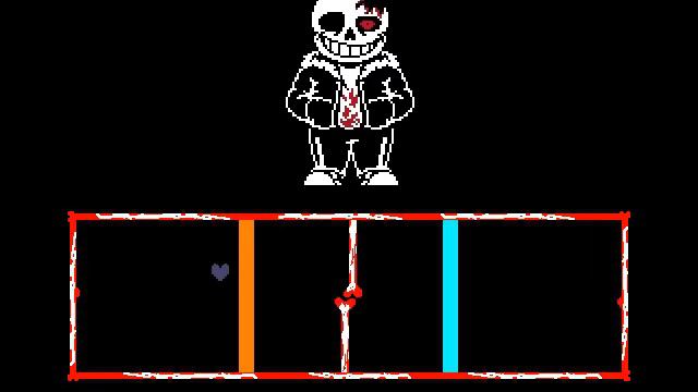 No Hit Horrortale Sans battle 2 |Undertale Fan-Game| смотреть онлайн