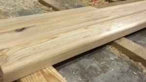 Обработка края бруса фрезером