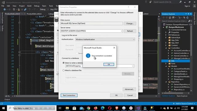 Entity Framework data model integration in e-commerce website step by step in Visual Studio 2017 смотреть онлайн