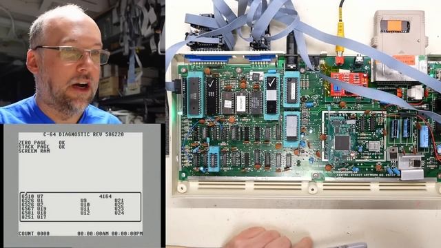 0071 Fixing a Commodore 16 with modern parts, a bunch of NOS Apple parts and testing MOS chips смотреть онлайн