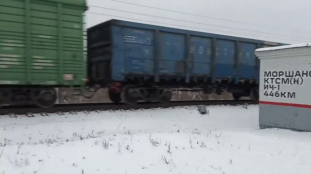 2ТЭ10У-432 и 2ТЭ10М-2503 в Моршанске