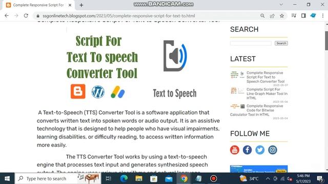 Full Complete Script For Text To speech Converter Tool For Free/ Blogger/ WordPress /Earn Income смотреть онлайн