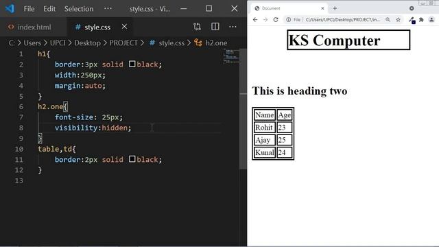 CSS Visibility Property (Visibility vs Display) смотреть онлайн