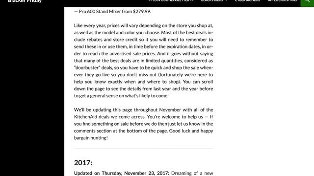 KitchenAid Mixer Black Friday 2018 Sale Predictions смотреть онлайн