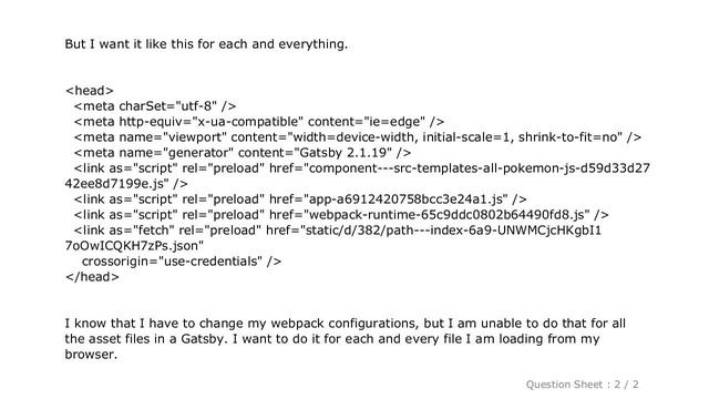 HTML : How to remove suffix slash "/" from the assets url in webpack | Gatsby смотреть онлайн
