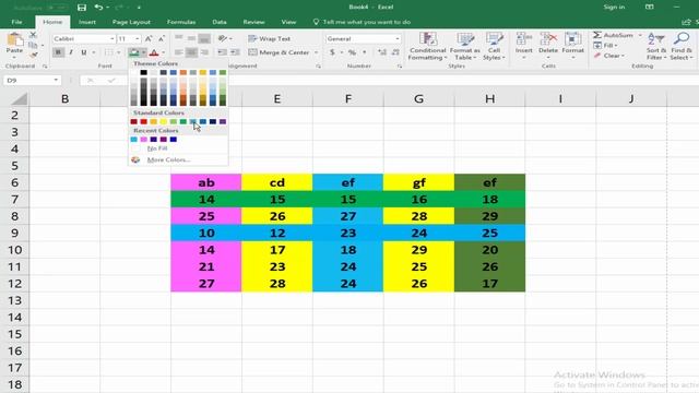 How to Add or Insert Cell Color in Microsoft Excel 2017 смотреть онлайн