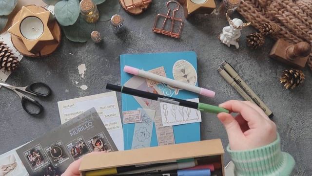 Обзор на блокнот от Starlight Sticker Shop + оформляем нежный разворот