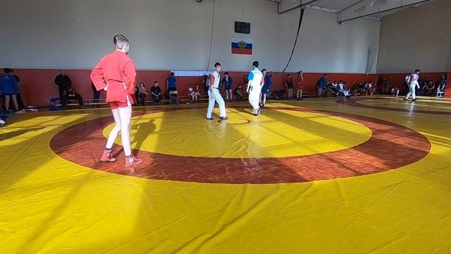 59 кг. Лунин М. (Барнаул)- Доценко Д. (Бийск). Первенство Алтайского края по самбо до 15 лет. смотреть онлайн