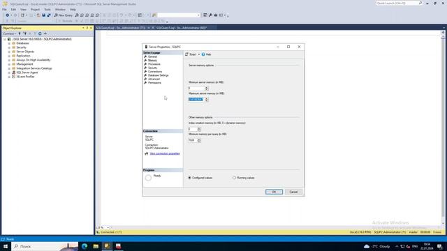 SQL Server Max Memory смотреть онлайн
