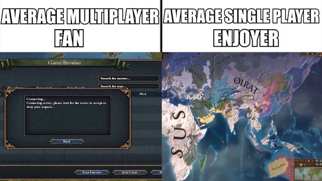 EU4 | Multiplayer Fan Vs Single Player Enjoyer смотреть онлайн