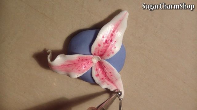 Polymer Clay Flowers; Stargazer Lily Tutorial смотреть онлайн