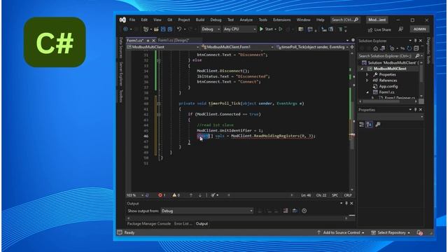 Tutorial: Modbus RTU Master Multi Slave - C# & VB.net смотреть онлайн