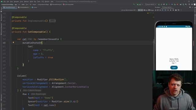 Android Jetpack Compose Retain App UI State Across Configuration Changes And Activity Recreation смотреть онлайн