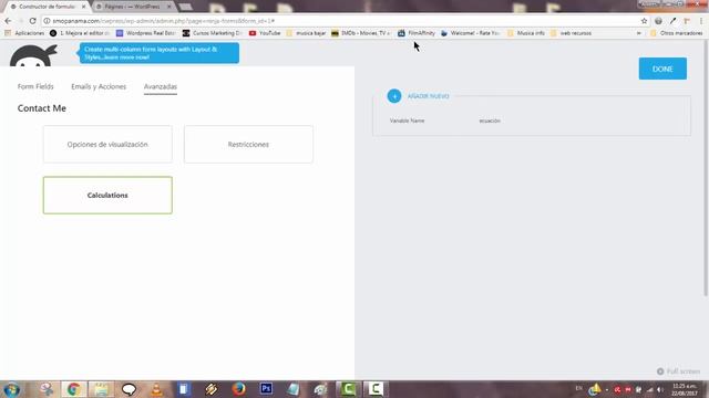 Creación de formulario con Ninja Forms de Wordpress смотреть онлайн