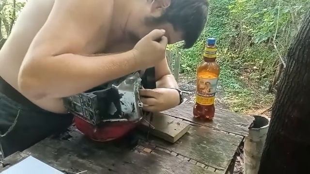 Блокомотор.Замена шатуна и поршня. смотреть онлайн