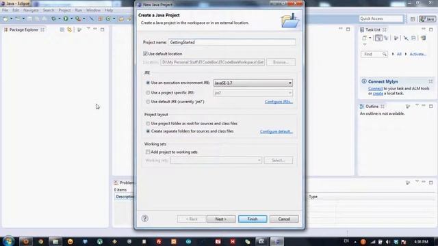 Java - Getting Started, installing JDK and Eclipse смотреть онлайн