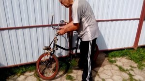 Электровелосипед с двигателем от шуруповерта.