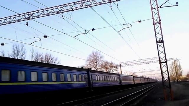 [УЗ] Электровоз ЧС7-212, фирменный поезд 80 "Днепр" Киев - Днепропетровск смотреть онлайн