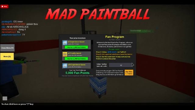 Roblox Mad Paintball 30k Credit Code! смотреть онлайн