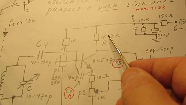 What To Do When A 1 Transistor 1-8 MHz VFO Oscillator Does Not Want To Produce A Pure Sine Wave?