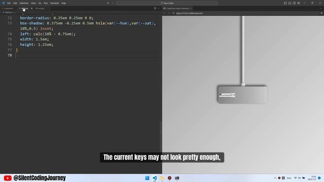 HOW TO MAKE A MAC VIRTUAL KEYBOARD USING HTML&CSS| ASMR Coding смотреть онлайн