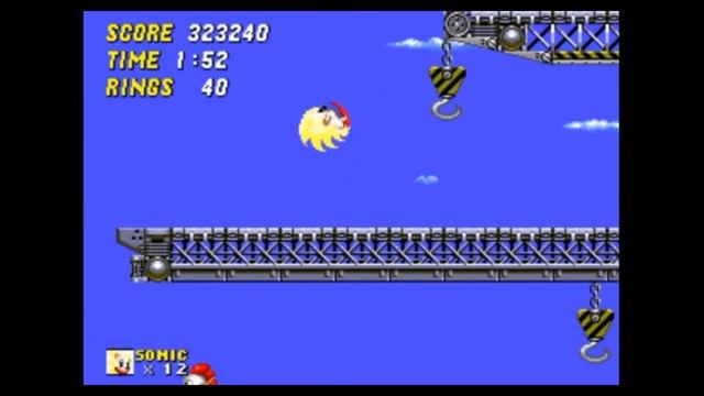 Sega Mega Drive 2 (Smd) 16-bit Sonic The Hedgehog 2 part Stage 10, Wing Fortress