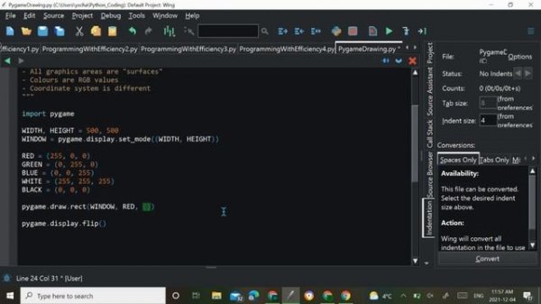 Pygame Generics and Drawing | Pygame Ep. 1 | Python Programming Series