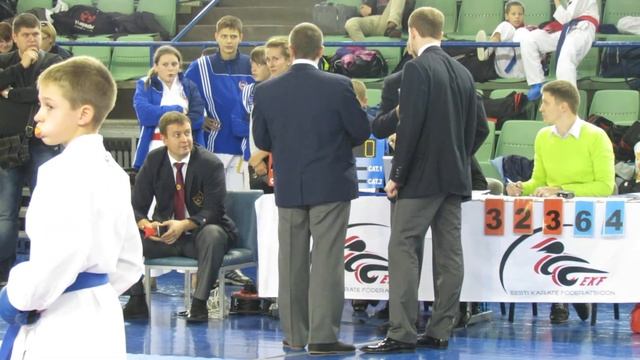 Karate International Tournament Tallinn Open 2013 Kumite boy 9-11 years -35kg Nikita смотреть онлайн
