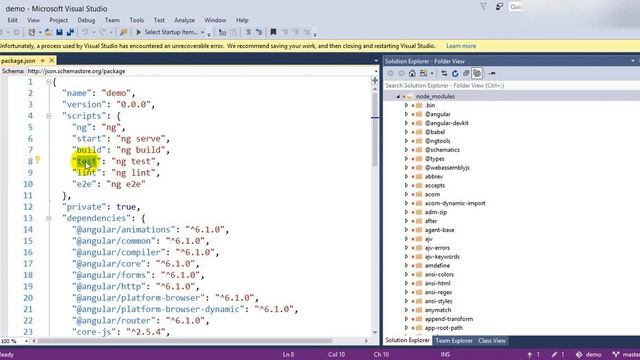 06. Angular project structure - package.json смотреть онлайн