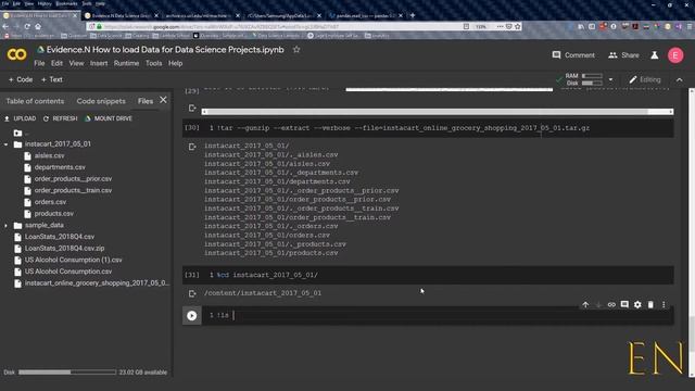 How to load data from TAR files in Google Colab смотреть онлайн