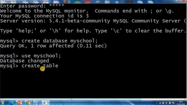 MYSQL commands (Part-I) смотреть онлайн
