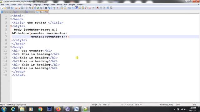 #HTML#CSS#PHP#JavaScript#MysQl #Python CSS Counter смотреть онлайн
