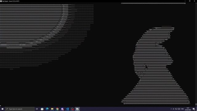 Bad Apple but it's played on a Python console смотреть онлайн
