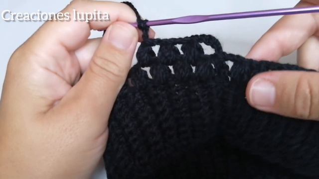 Gorro coletero en punto puf (hecho a crochet) (talla adulto) смотреть онлайн