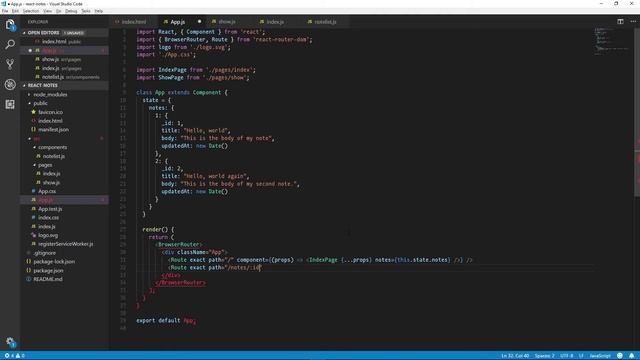 Let's Build a Notes App with React + PouchDB - #2 смотреть онлайн