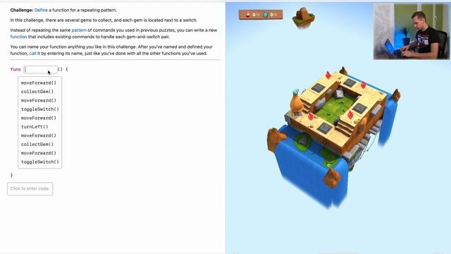 Swift Playgrounds на русском, function 1-3 Collect, Toggle, Repeat смотреть онлайн