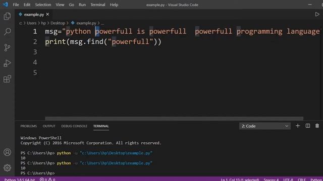 String in Python|find Method in Python|rfind Method|index Method in Python смотреть онлайн