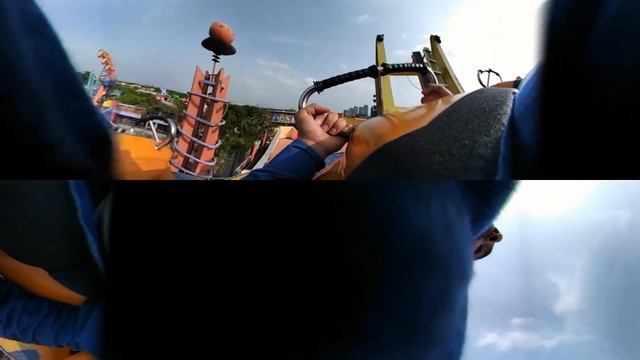 360° Degree Disco Roller Ride | Worlds of Wonder Amusement Park | Virtual Reality смотреть онлайн