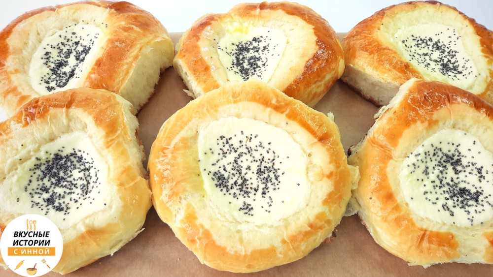 ВАТРУШКИ С ТВОРОГОМ в духовке / пышное и воздушное дрожжевое тесто / выпечка с творогом / к чаю смотреть онлайн