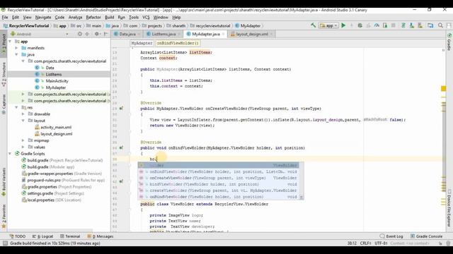 RecyclerView in Android - 2 [With CardView] смотреть онлайн