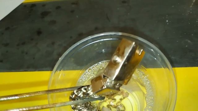 Восстановление золотого покрытия на серебряном браслете. смотреть онлайн