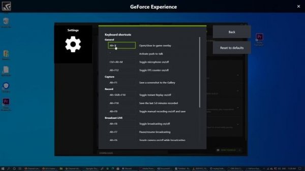 How to Change/Disable Keyboard Hotkeys of Nvidia GeForce Experience That Clashes With Photoshop/App