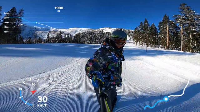 Архыз 21.02.2021 | Полный спуск по красной | Северное сияние смотреть онлайн