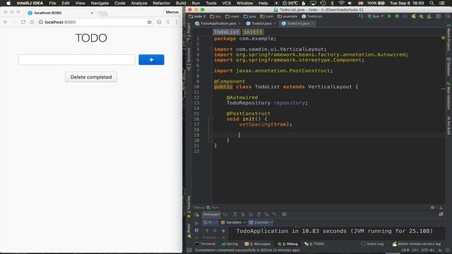 Spring Boot and Vaadin full stack application tutorial (Vaadin 7) смотреть онлайн