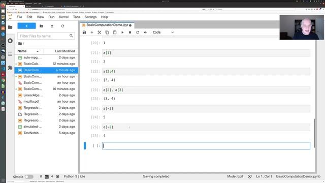 Jupyter Notebook Calculations - Linear Algebra and Plotting - 1 смотреть онлайн